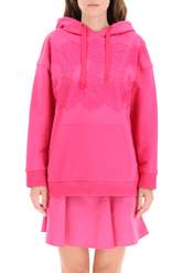 JERSEY SWEATSHIRT WITH LACE AND LOGO